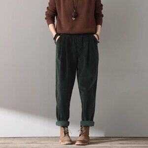Casual Corduroy Trousers